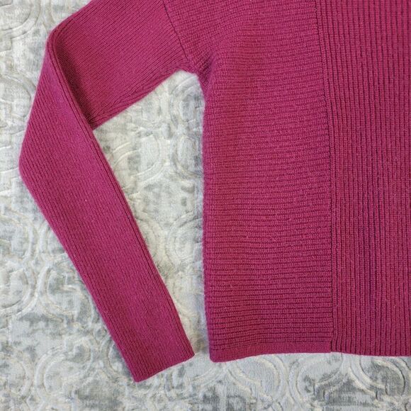Athleta Sweater Women's XS Pink Mulberry Turin Wool Cashmere Blend Pullover - Picture 5 of 12